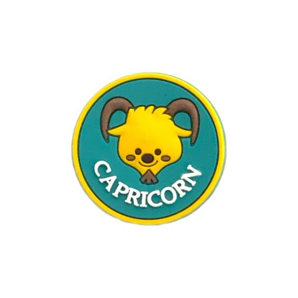 Accessories - Capricorn Zodiac Sign Cartoon Blue Yellow Croc Charm